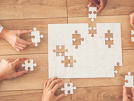Many people try to solve a puzzle